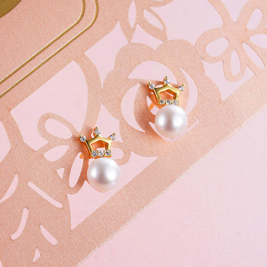 子佩集S925银珍珠耳钉【EM2060-XF】2305 商品图1