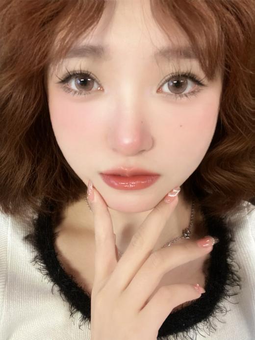 【中直径】VOKIVOKI-蜜桃透棕-14.2mm【年抛 0-1000度 无525/575】 商品图10