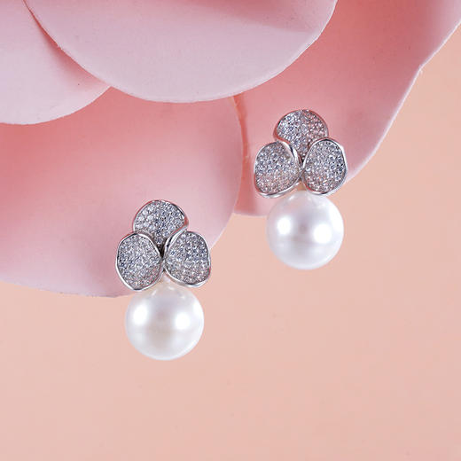 子佩集S925银珍珠耳钉【EM2504-XF】2305 商品图1