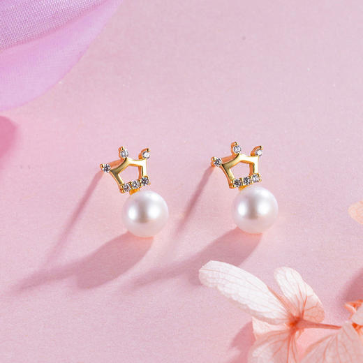 子佩集S925银珍珠耳钉【EM2060-XF】2305 商品图0