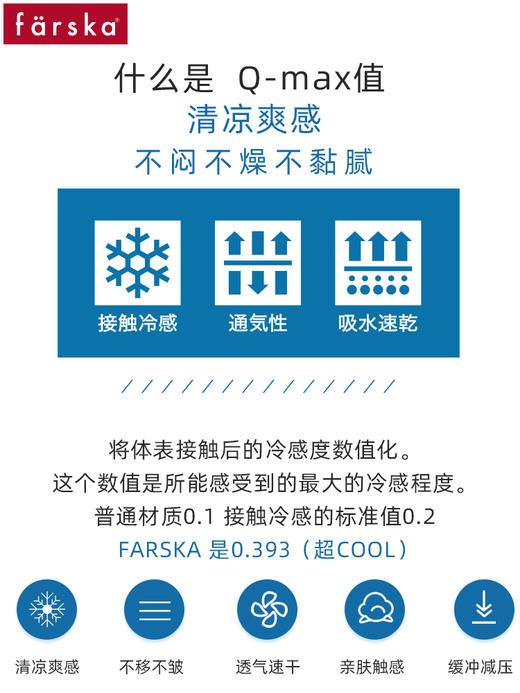 【farska】婴儿凉席 凉感纤维 一触即凉 商品图3
