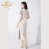 乔万尼中式旗袍夏季收腰连衣裙气质高级感ET2E201 商品缩略图4
