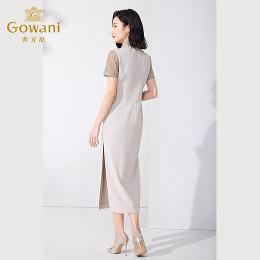 乔万尼中式旗袍夏季收腰连衣裙气质高级感ET2E201 商品图4