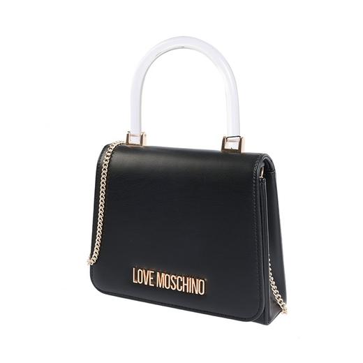 莫斯奇诺 MOSCHINO 女士手提包 简约字母图案PU革单肩包链条包 商品图0