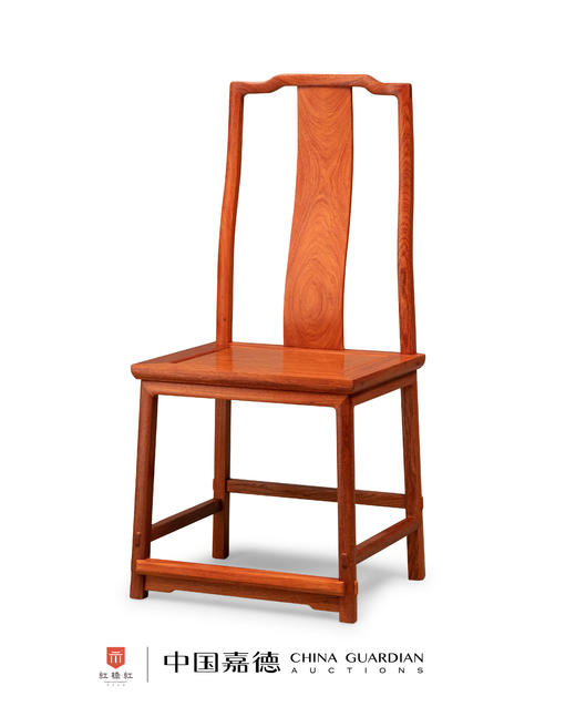红桥红  家具严选  缅甸花梨（大果紫檀）【素面 S背 不出头 餐椅】 商品图1