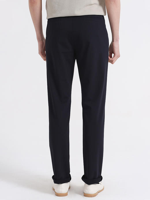 callisto藏青桑蚕丝混纺休闲裤 SSCPW016C 商品图2