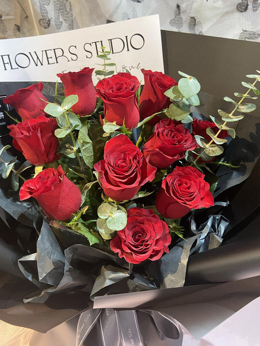 【Only you唯爱】11朵精品玫瑰花束 商品图1