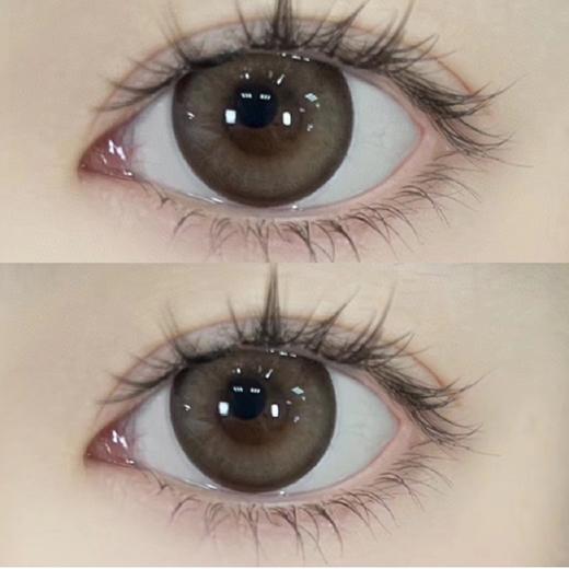 Yukicon【暖芒芒】日抛  甜心棕瞳 大直径丝绒高光 商品图1