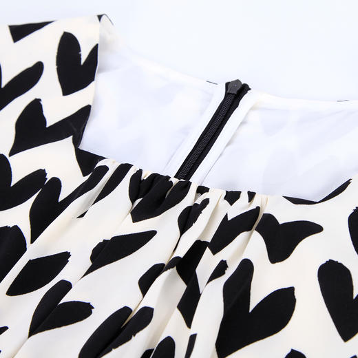 NF8H4斯尔丽瑟俪2023夏季新款高腰节色拼接A摆连衣裙 商品图4