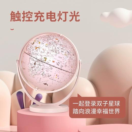 北斗AR地球仪20cm双子座灯光智能语音触控充电版儿童生日礼物3d凹凸立体磁悬浮地球仪小学生初中发光插电款球 商品图3
