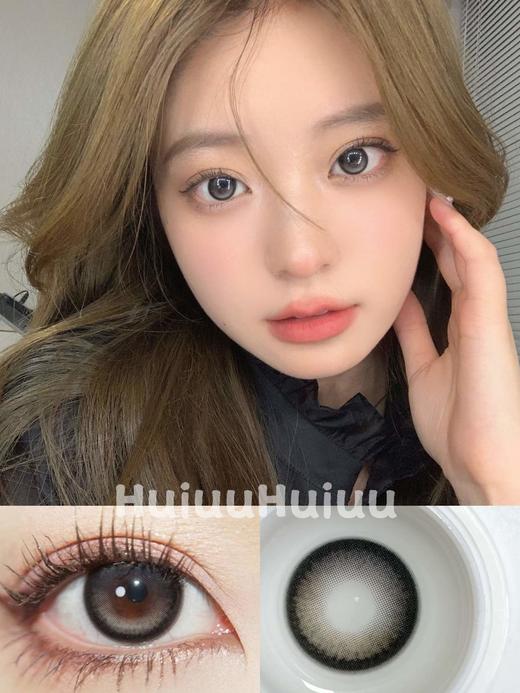 【大直径】VOKIVOKI-奶油黑灰色-14.5mm【年抛 0-800度 无525/575】 商品图0