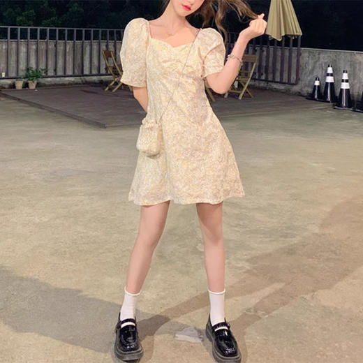 裁缝学苑AS38 新款碎花连衣裙纸样裙子短法式泡泡袖女打版裁剪板 商品图1