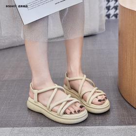 新品特材舒适松糕百搭休闲凉鞋394B32549