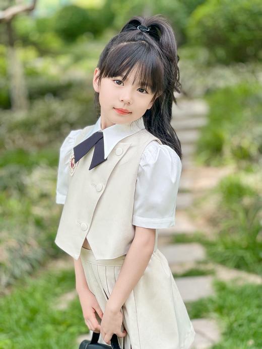 【云优选】pureshare蓬纱馆 女童学院风套装新款儿童百褶裙两件套女孩夏 商品图10
