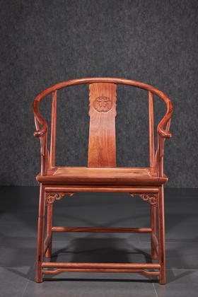 红桥红  家具严选  缅甸花梨（大果紫檀）【恭王府寿字纹圈椅】