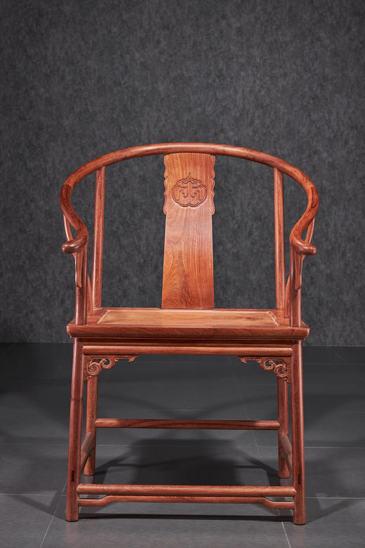 红桥红  家具严选  缅甸花梨（大果紫檀）【恭王府寿字纹圈椅】 商品图0