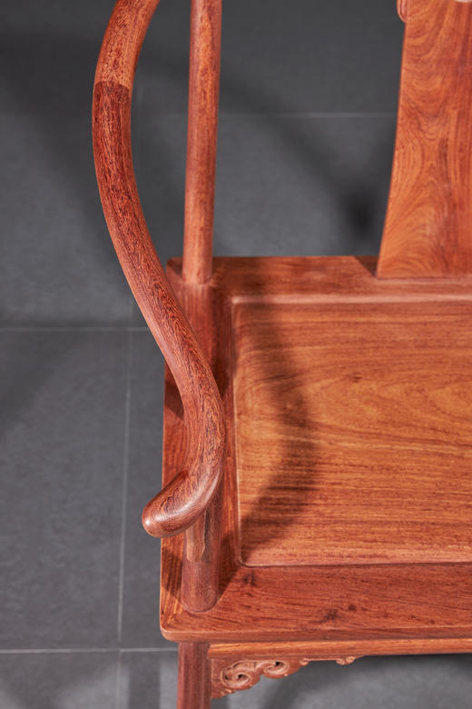 红桥红  家具严选  缅甸花梨（大果紫檀）【恭王府寿字纹圈椅】 商品图5