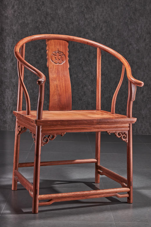 红桥红  家具严选  缅甸花梨（大果紫檀）【恭王府寿字纹圈椅】 商品图2