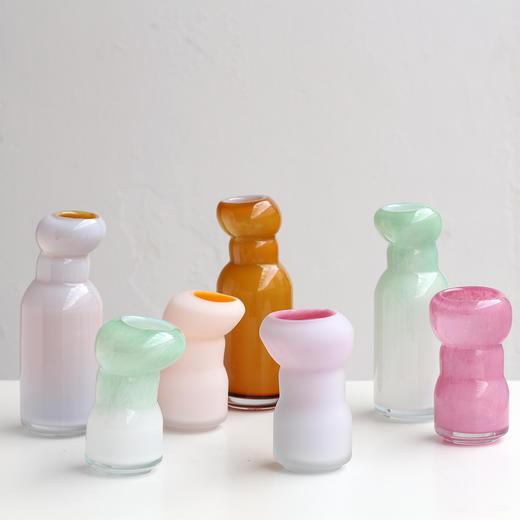 磁粉玻璃花瓶抽象摆件工艺品 商品图3