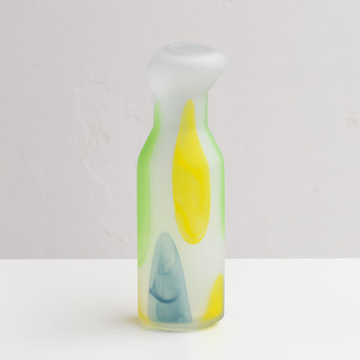 磨砂彩色玻璃花瓶餐桌器皿摆件工艺品 商品图2
