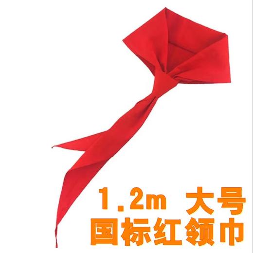 1.2米国标红领巾星火飘扬小学生不掉色大号高档儿童中学红领巾1条 商品图0