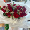 【心有所爱】21朵丝绒玫瑰加满天星大气花束 商品缩略图0