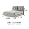 喜梦宝科技布床现代简约布艺床卧室家具北欧主卧软包床 商品缩略图1