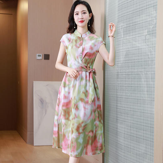 优雅舒适，重磅真丝桑蚕丝连衣裙KQN-25354 商品图1