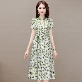 时尚气质，潮流中长款连衣裙QYM-29B2369-L