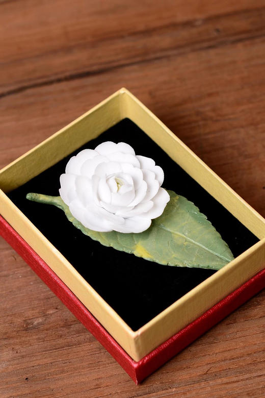 手捏瓷花°白山茶 商品图2