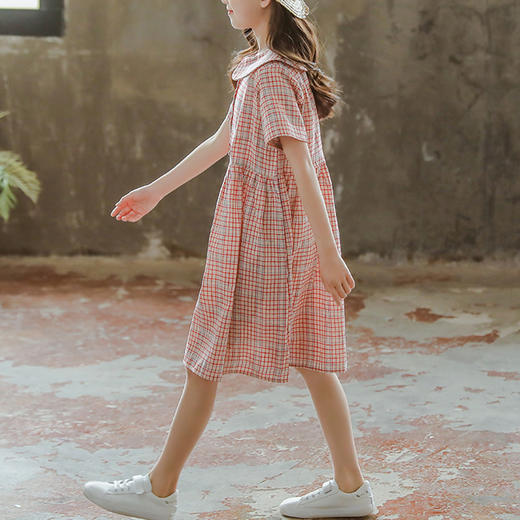 裁缝学苑TQ91森系女童复古格子连衣裙纸样儿童裙子公主裙打版裁剪 商品图2