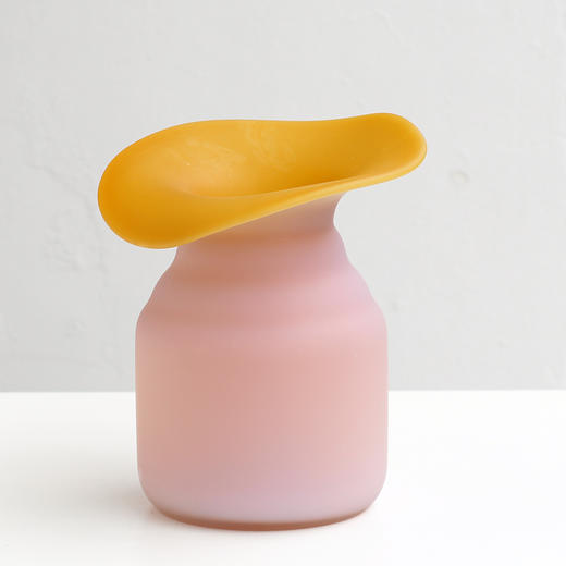 磁粉内琥珀外烤白玻璃花瓶手工生产工艺品摆件 商品图10