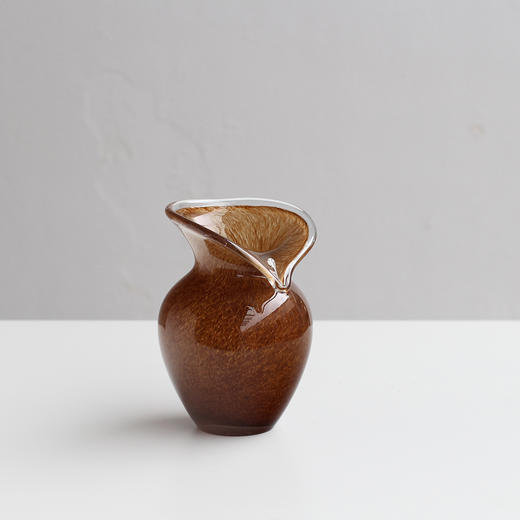 中古风磁粉咖色玻璃花瓶餐桌花器摆件工艺品 商品图5