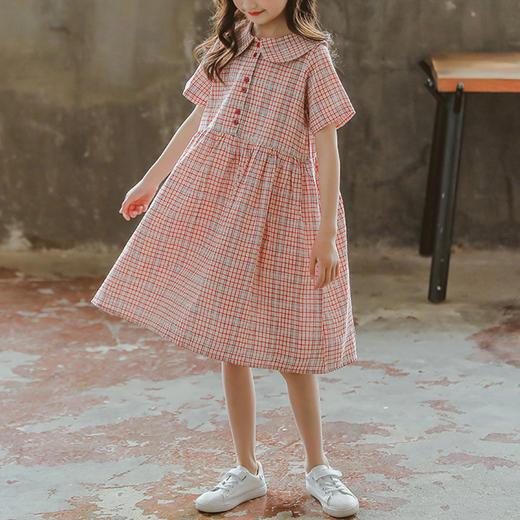 裁缝学苑TQ91森系女童复古格子连衣裙纸样儿童裙子公主裙打版裁剪 商品图4