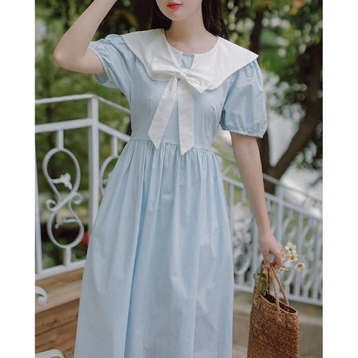 裁缝学苑AX60 新款甜美森系娃娃领法式连衣裙纸样裙子打版裁剪板 商品图4