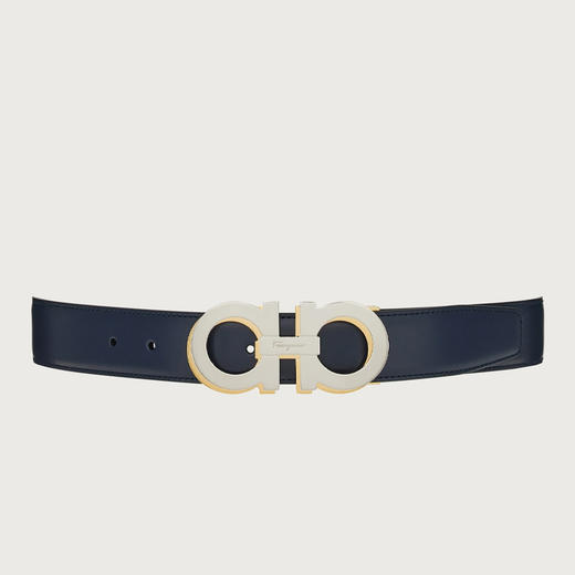 FERRAGAMO 菲拉格慕 男士双面可调式皮革腰带 蓝色 67 0187 758624 商品图0