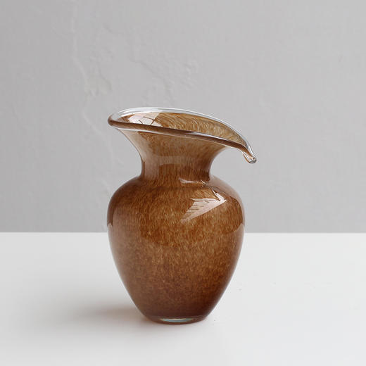 中古风磁粉咖色玻璃花瓶餐桌花器摆件工艺品 商品图4