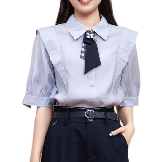 裁缝学苑AQ171 新款短袖荷叶边衬衫纸样衬衣上衣做衣服打版裁剪样 商品图3