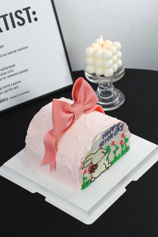 【1467】蝴蝶结献花的兔子 商品图4