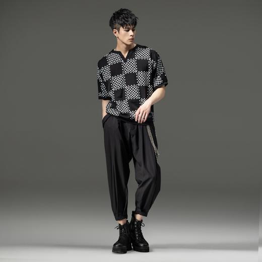 PINLI品立裁魂夏季新款束脚裤薄款百搭休闲九分裤潮牌纯色男裤子BC221117018 商品图3