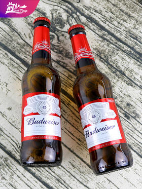 Budweiser百威瓶装啤酒美式拉格经典醇正330ml