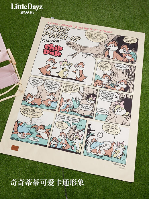 【米舍】LittleDayz 联名款迪士尼奇奇蒂蒂野餐垫春游户外加厚便携防潮地垫 商品图2