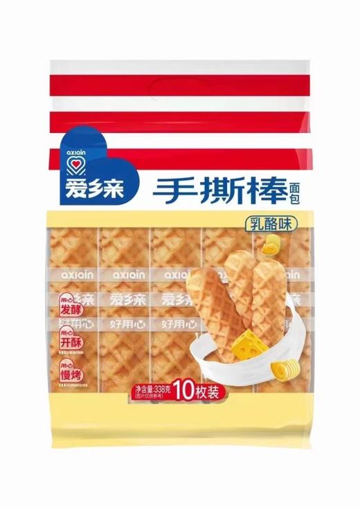 爱乡亲乳酪手撕棒面包338g 商品图0