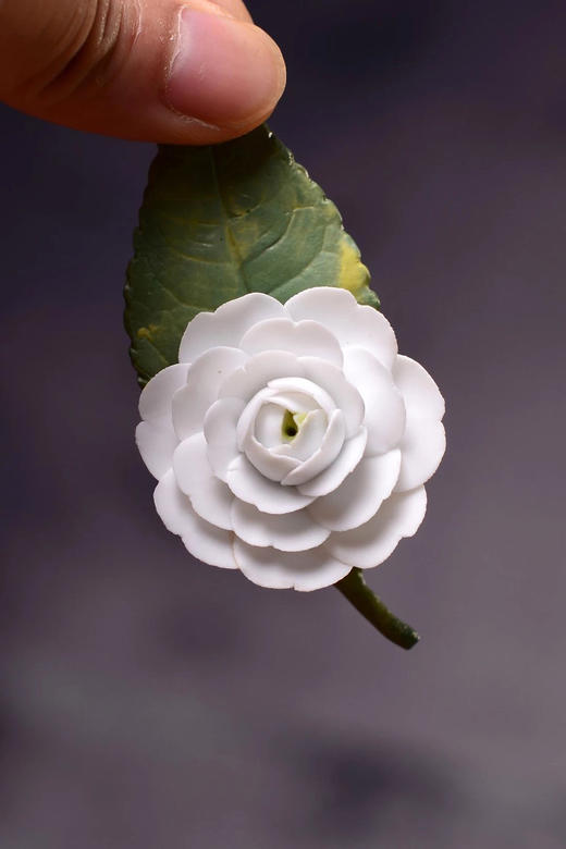 手捏瓷花°白山茶 商品图4
