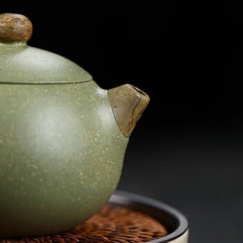 千寿堂 紫砂壶套装宜兴原矿 手工搅泥工艺豆青圆润西施套装6件套 商品图1