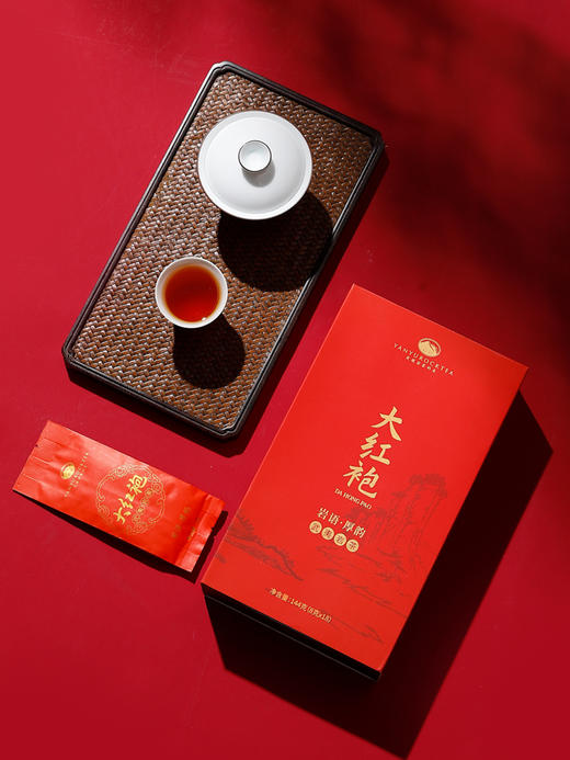 岩语 厚韵中火大红袍 特级武夷岩茶乌龙茶花香茶叶盒装送礼144g 商品图3