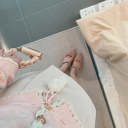 金蘑菇菇 断码特价【甜甜话梅 球球开衫】独特编织钩花设计感甜甜针织开衫 商品图2