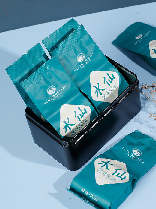 岩语 流云水仙 茶叶特级武夷岩茶轻火乌龙茶盒装口粮茶48g 商品图2