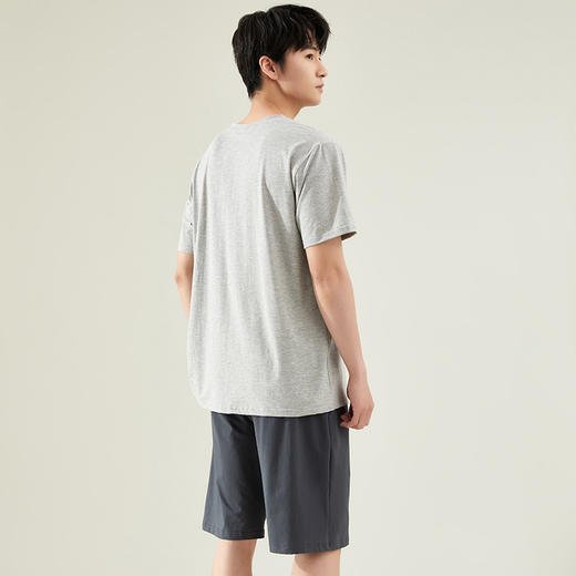 【纯棉凉爽男士睡衣】夏季纯棉短袖短裤两件套 休闲可外穿男士家居服套装 商品图3