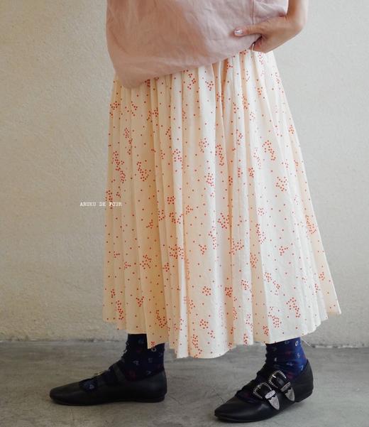 apuntob 波浪印花小红点半身裙 商品图12